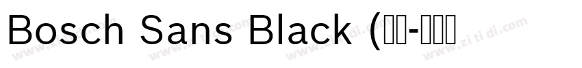 Bosch Sans Black (标题字体转换